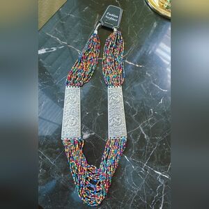 Beautiful New Long Multicolor Beaded Fashion Necklace